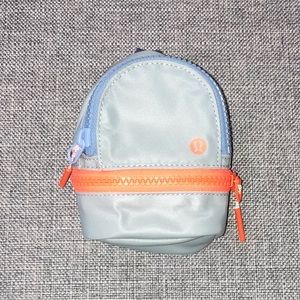 Lululemon City Adventurer Backpack Nano - Vapor / Blue Linen / Highlight Orange